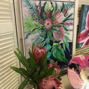 Parrot and Bush Bouquet