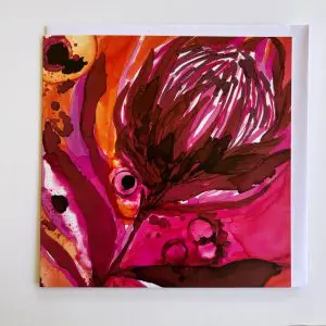 Wild Ink Flowers Series- Senorita Magenta Protea