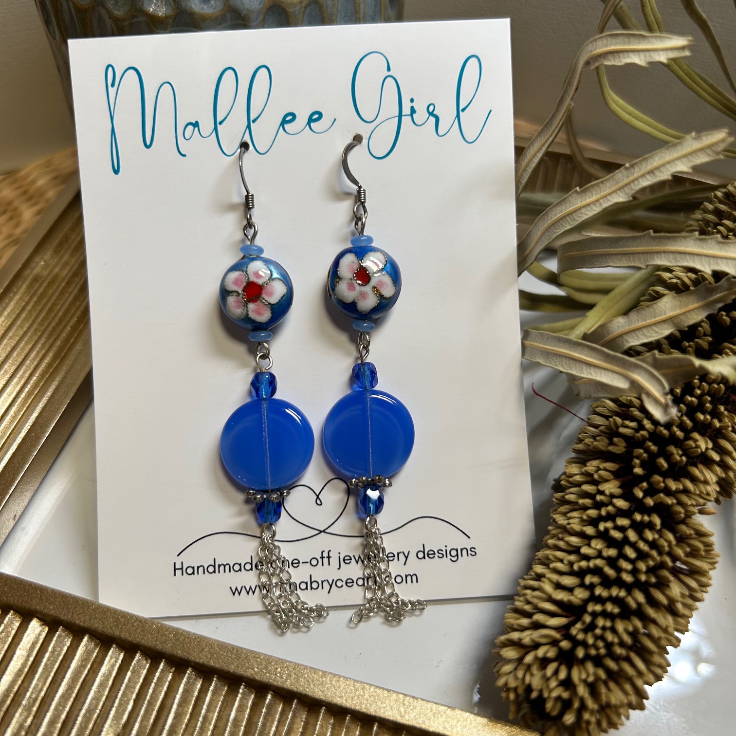 Mallee Girl Designs Earrings - Blue Moon - Image 2